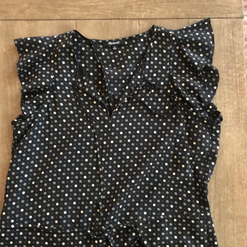NWOT Madewell Petalplay Romper in Dotmix - Picture 6 of 13